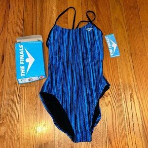 Blue The Finals competitive swim suit